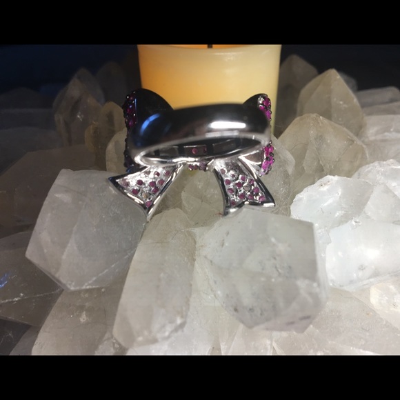 EFFY Pink Sapphire Bowtie NWT Ring 💖 - Picture 8 of 12